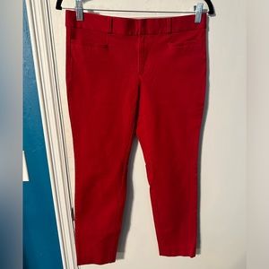 Banana Republic Red Sloan Pants Size 4